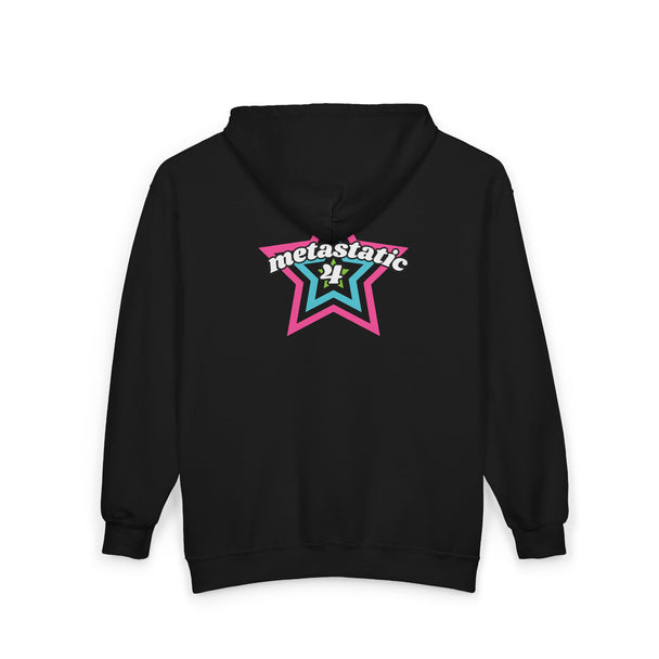 metastatic 4 — superhero star emblem - zipped hoodie