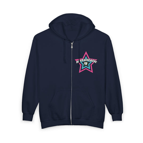 metastatic 4 — superhero star emblem - zipped hoodie
