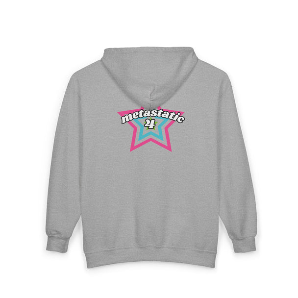 metastatic 4 — superhero star emblem - zipped hoodie