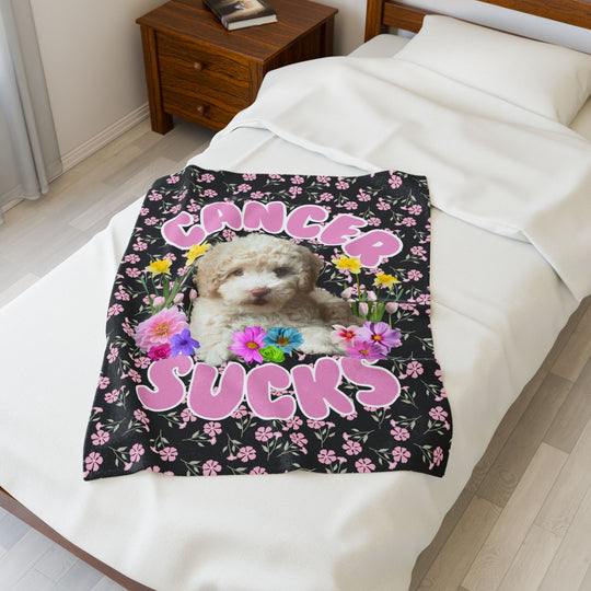 Mila “Cancer Sucks” Comfort Blanket (30" x 40")