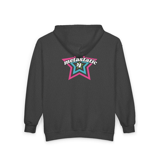 metastatic 4 — superhero star emblem - zipped hoodie