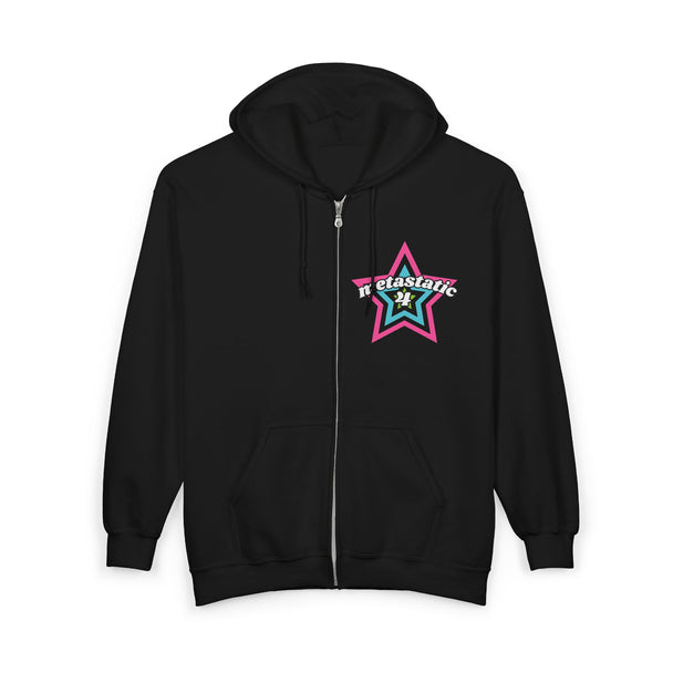 metastatic 4 — superhero star emblem - zipped hoodie