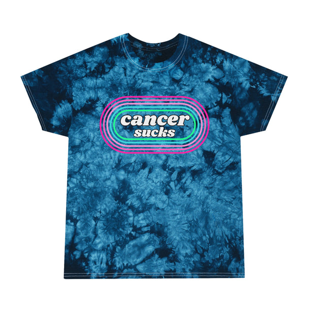 Cancer Sucks Retro Tie-Dye T-Shirt